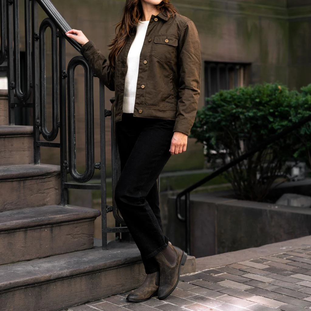 Waxed Canvas Field Jacket | Dark Olive 5 Waxed Canvas Field Jacket | Dark Olive - Image 3