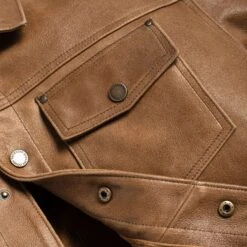 Roughout Cruiser Jacket | Natural -Thursday Boots 2048x2048 Mens RoughoutCruiser Natural 010925 Detail