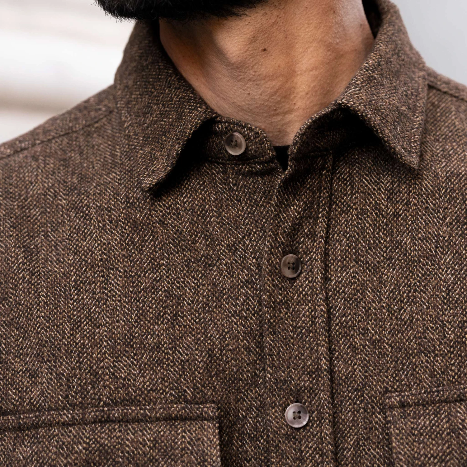 Summit Flannel Shirt | Brown Herringbone 9 Summit Flannel Shirt | Brown Herringbone - Image 7